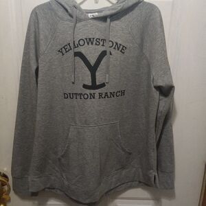 Yellowstone Dutton Ranch Womens XL Long Sleeve Hooded Sweatshirt
